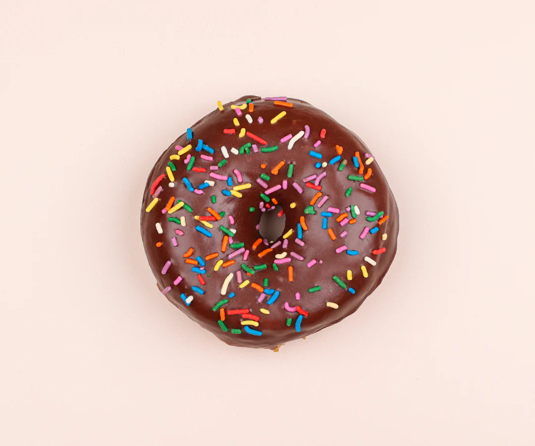 12 Chocolate Sprinkle (VG) Doughnuts - Image 4