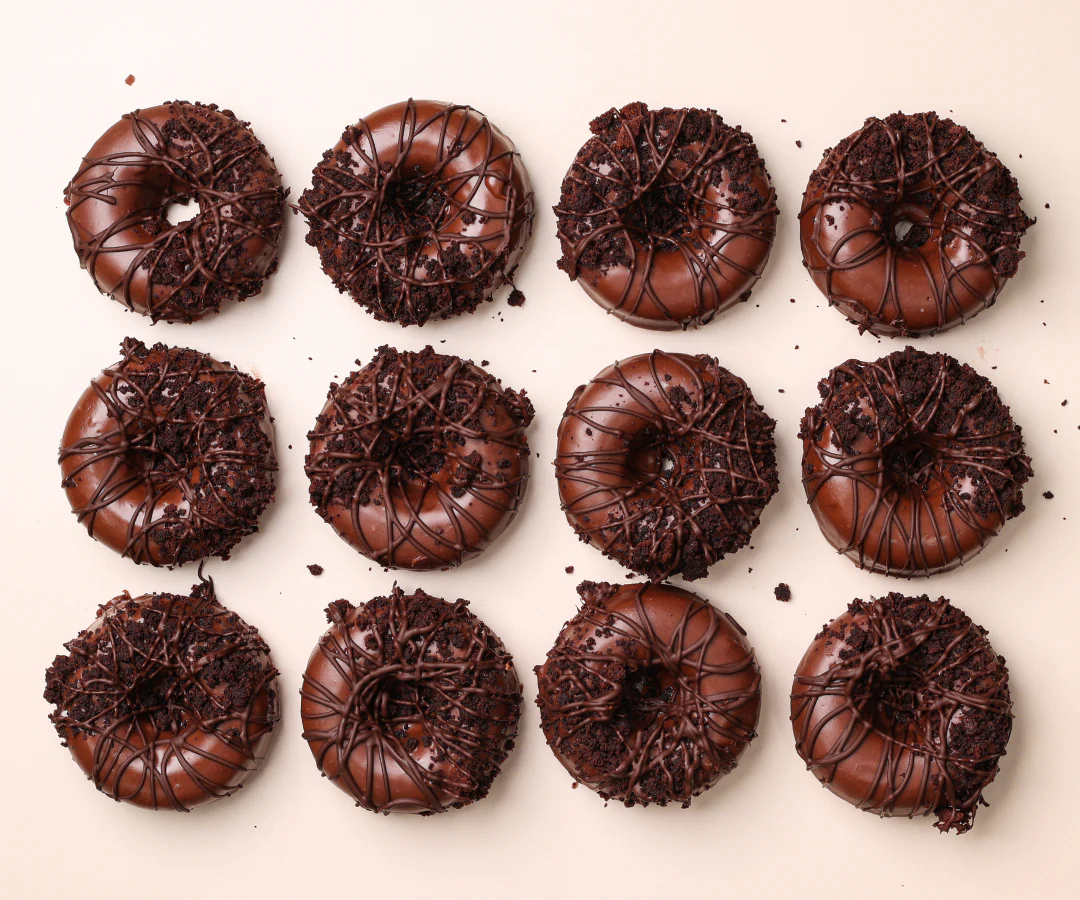 12 Gluten Free Chocolate (VG) Doughnuts