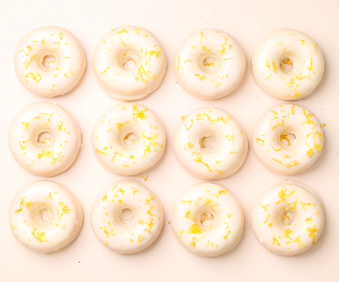 12 Gluten Free Lemon Zest (VG) Doughnuts