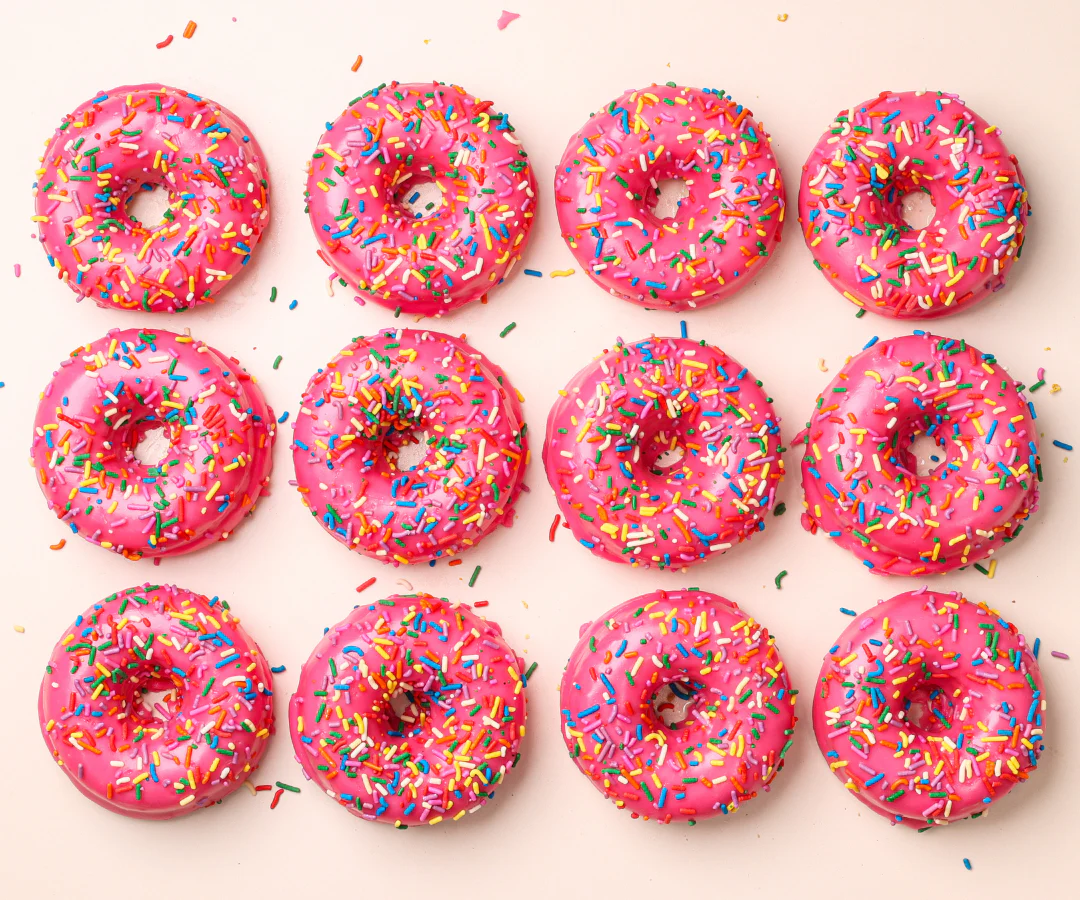12 Gluten Free Sprinkle (VG) Doughnuts