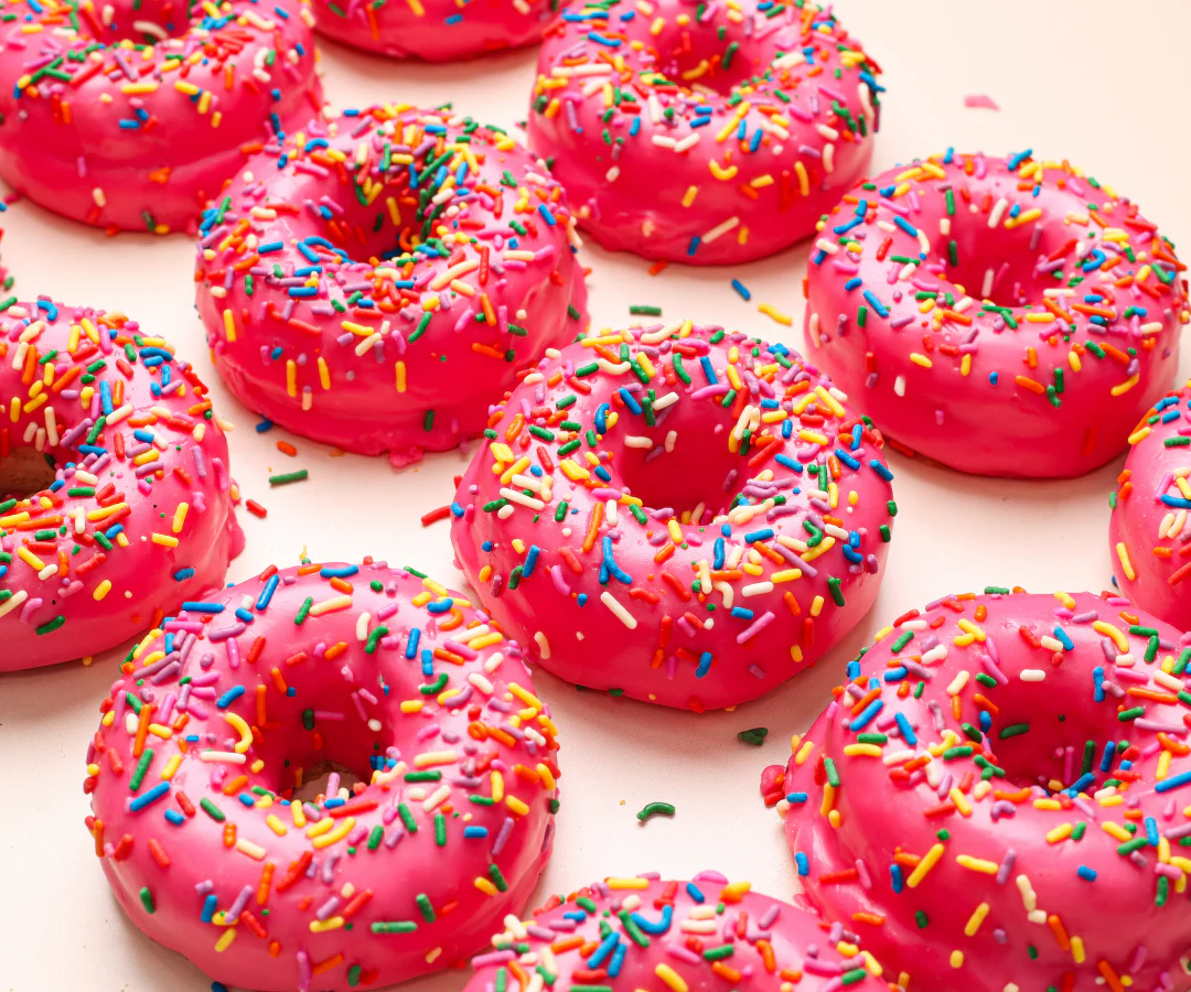 12 Gluten Free Sprinkle (VG) Doughnuts - Image 2