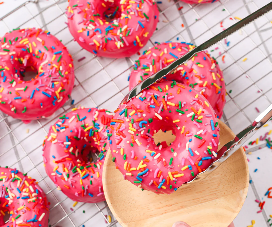 12 Gluten Free Sprinkle (VG) Doughnuts - Image 3