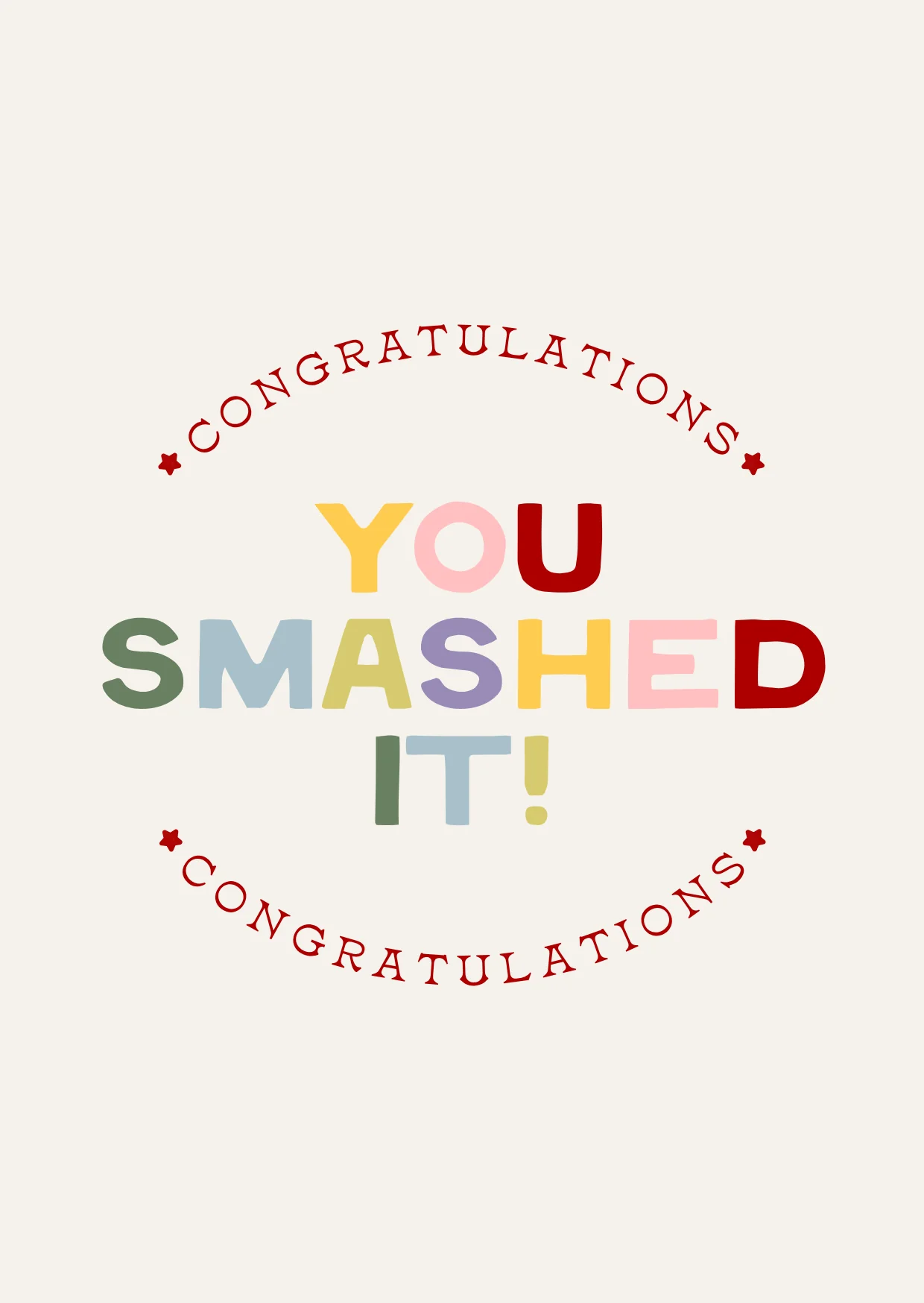 You Smashed It